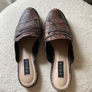 Rarely worn aqua loafers